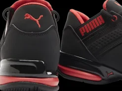 czarno-czerwone sneakersy młodzieżowe Enzin Dzieci Sportowe