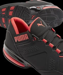 czarno-czerwone sneakersy młodzieżowe Enzin Dzieci Sportowe