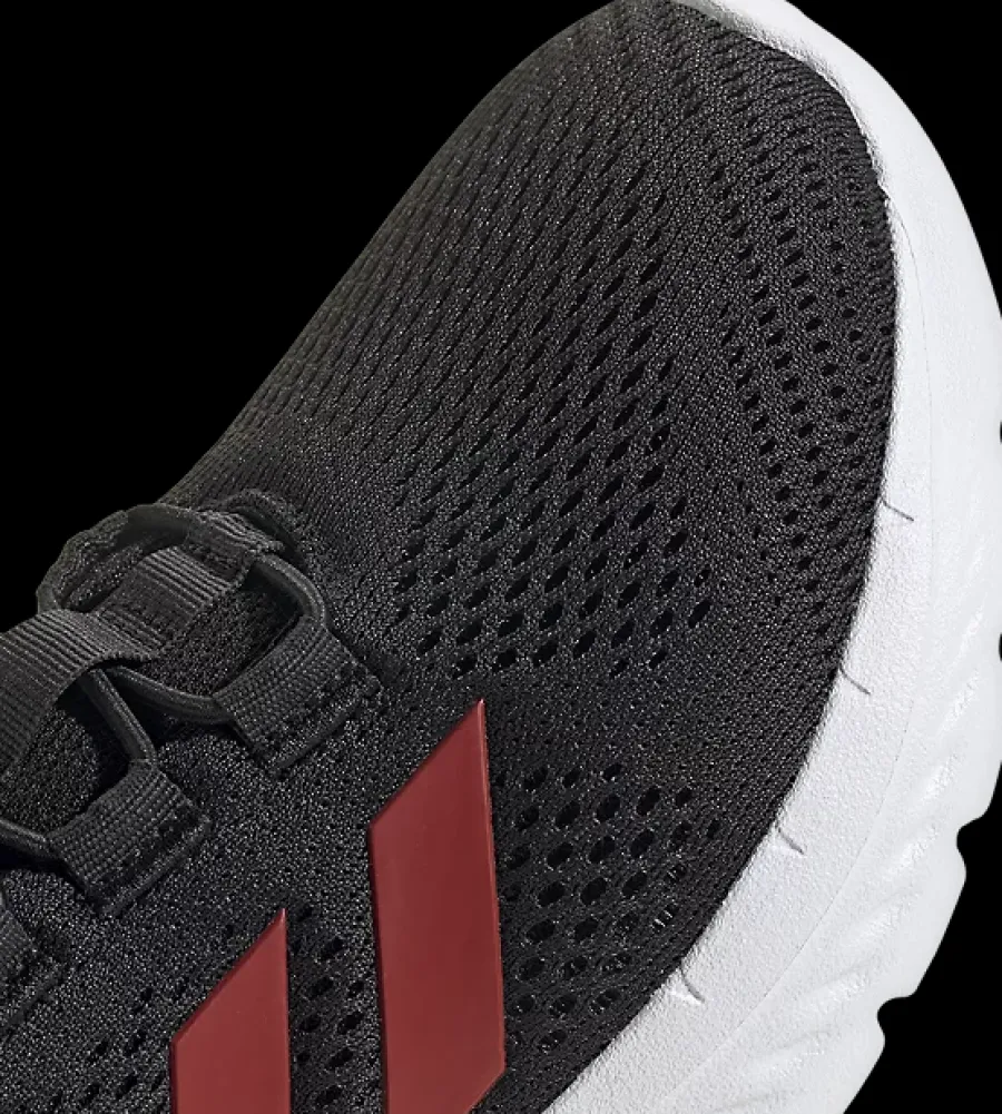 Best czarno-czerwone sneakersy męskie Cloudfoam Comfy Markowe