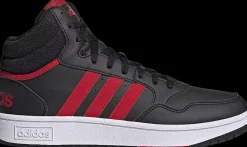 czarno-czerwone sneakersy męskie Hoops 3.0 Męskie Sportowe|Markowe