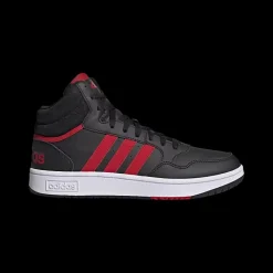 czarno-czerwone sneakersy męskie Hoops 3.0 Męskie Sportowe|Markowe