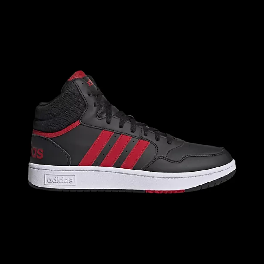 czarno-czerwone sneakersy męskie Hoops 3.0 Męskie Sportowe|Markowe