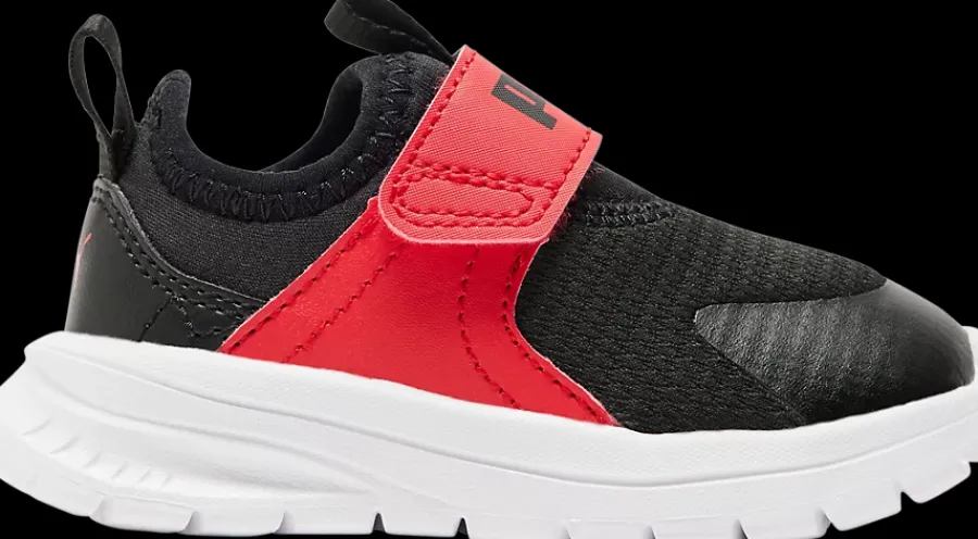 Hot czarno-czerwone sneakery markowe Evolve Slip On Inf Dzieci Sportowe|Markowe