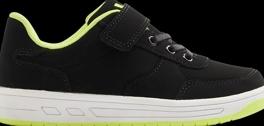 Best czarno-limonkowe sneakersy dziecięce Dzieci Sportowe