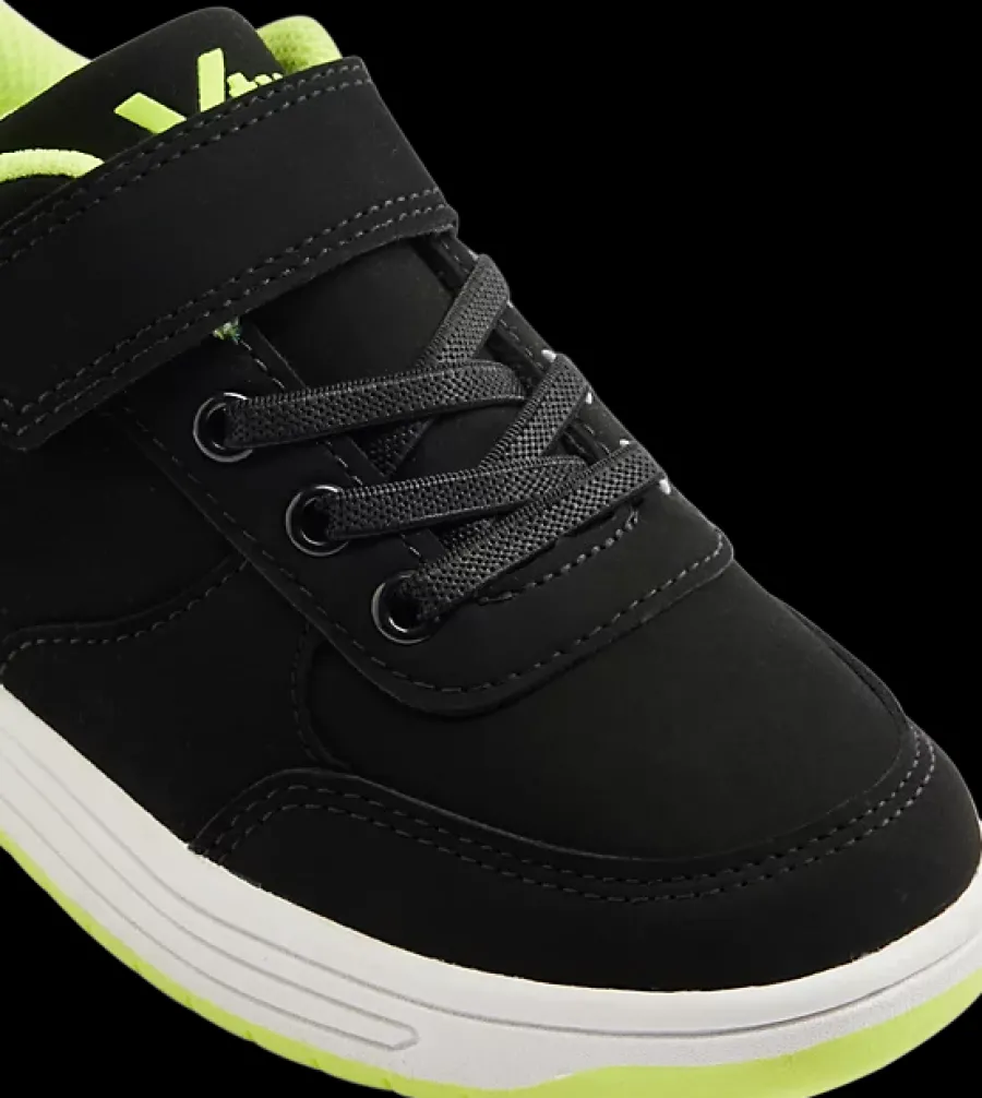 Best czarno-limonkowe sneakersy dziecięce Dzieci Sportowe