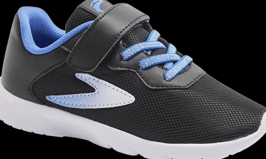Discount czarno-niebieskie sneakersy chłopięce Dzieci Sportowe