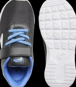 Discount czarno-niebieskie sneakersy chłopięce Dzieci Sportowe