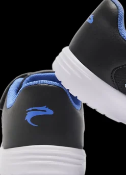 Discount czarno-niebieskie sneakersy chłopięce Dzieci Sportowe