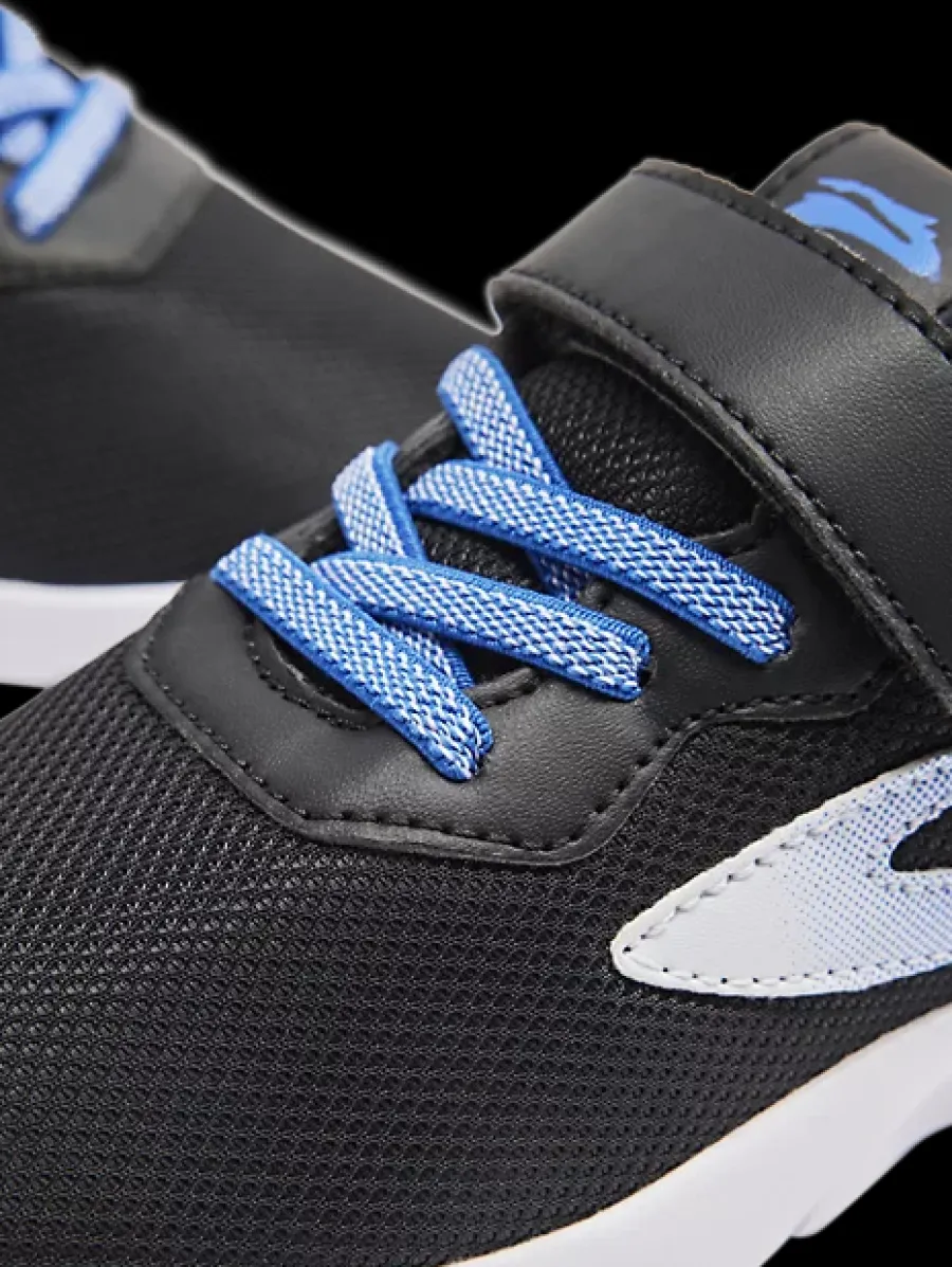 Discount czarno-niebieskie sneakersy chłopięce Dzieci Sportowe
