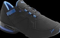 czarno-niebieskie sneakersy młodzieżowe Enzin Dzieci Sportowe