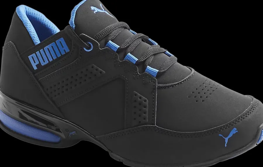 czarno-niebieskie sneakersy młodzieżowe Enzin Dzieci Sportowe