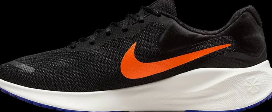 New czarno-pomarańczowe sneakersy męskie Revolution 7 Męskie Sportowe|Markowe