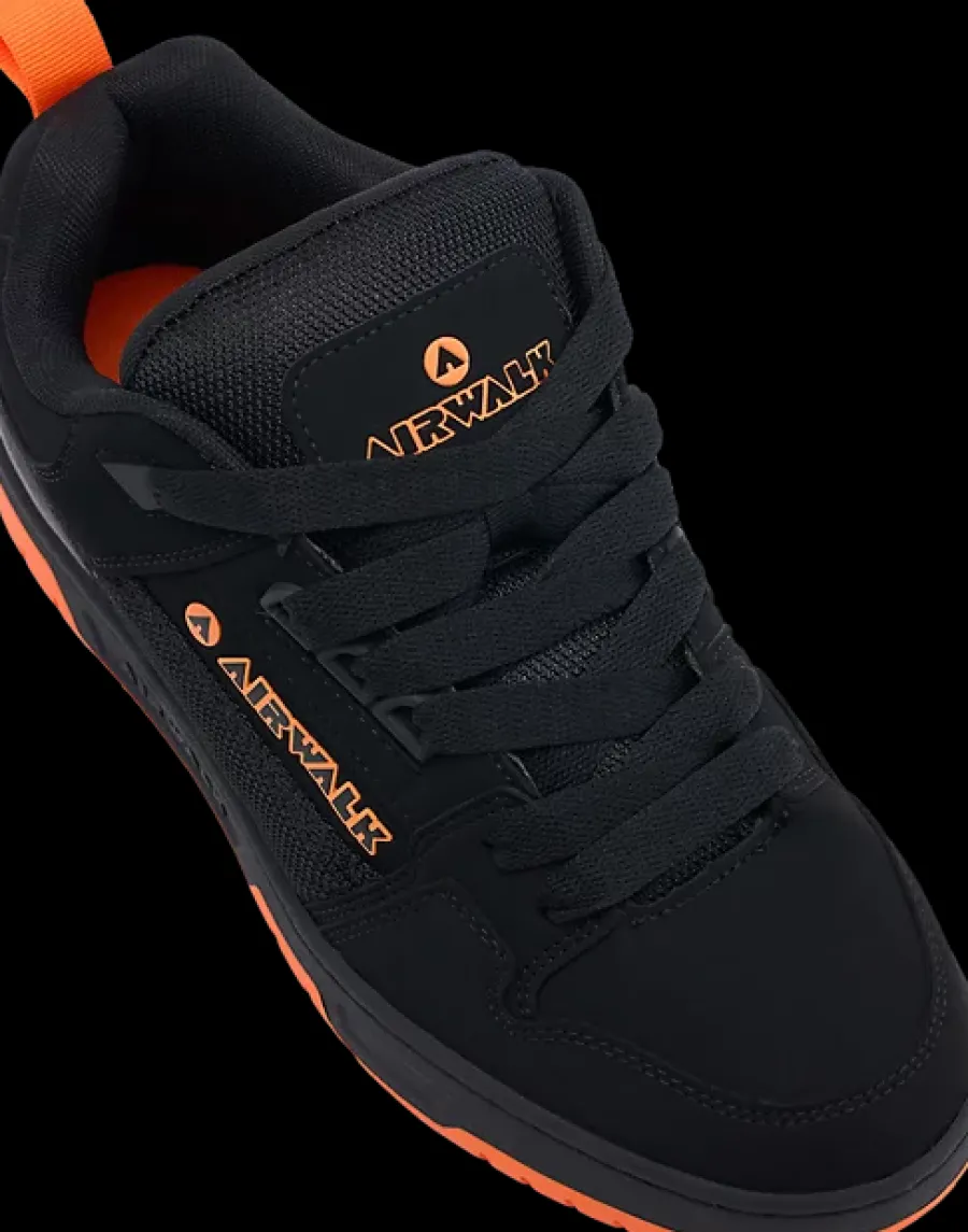 Discount czarno-pomarańczowe sneakersy męskie Męskie Sportowe