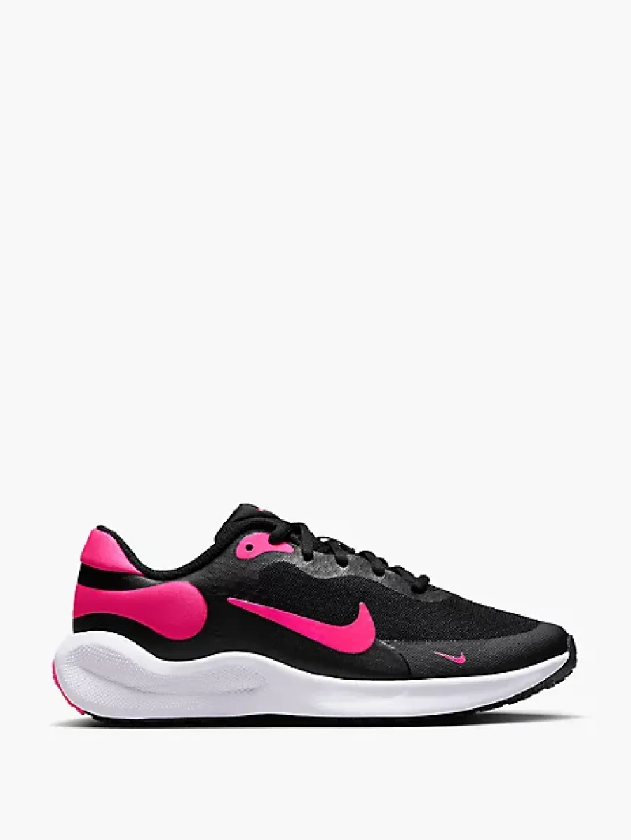 Sale czarno-różowe młodzieżowe sneakersy Revolution 7 Dzieci Sportowe|Markowe