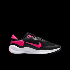 Sale czarno-różowe młodzieżowe sneakersy Revolution 7 Dzieci Sportowe|Markowe