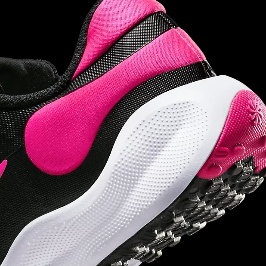 Sale czarno-różowe młodzieżowe sneakersy Revolution 7 Dzieci Sportowe|Markowe