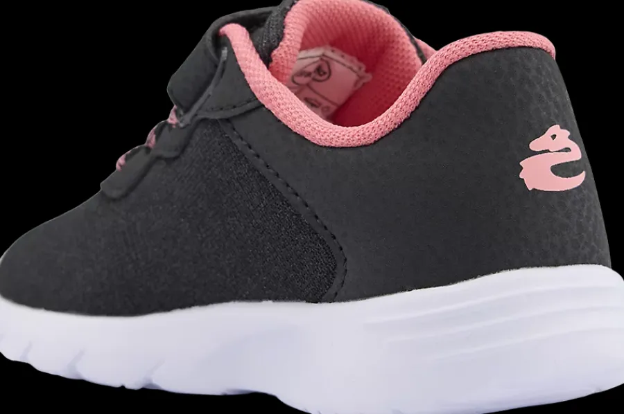 Sale czarno-różowe sneakersy dziewczęce Dzieci Sportowe