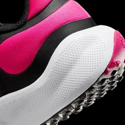 Hot czarno-różowe sneakersy dziewczęce Revolution 7 Dzieci Sportowe