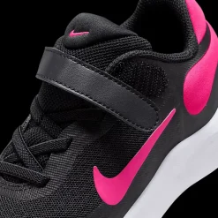 Hot czarno-różowe sneakersy dziewczęce Revolution 7 Dzieci Sportowe