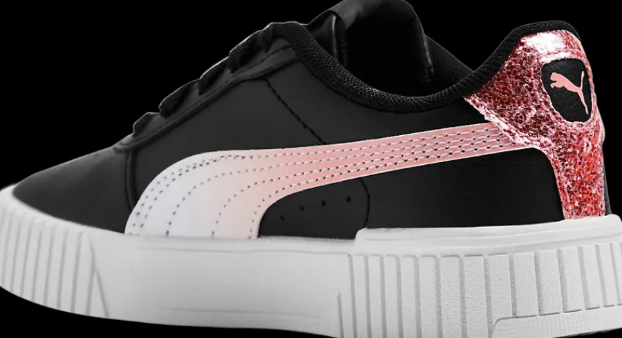 Sale czarno-różowe sneakersy dziewczęce Carina 2.0 Star Glow Dzieci Sportowe
