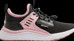 Sale czarno-różowe sneakersy dziewczęce Dzieci Sportowe