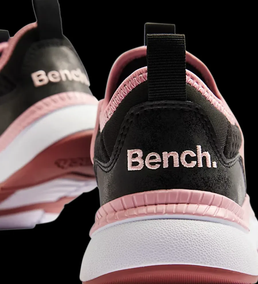 Sale czarno-różowe sneakersy dziewczęce Dzieci Sportowe