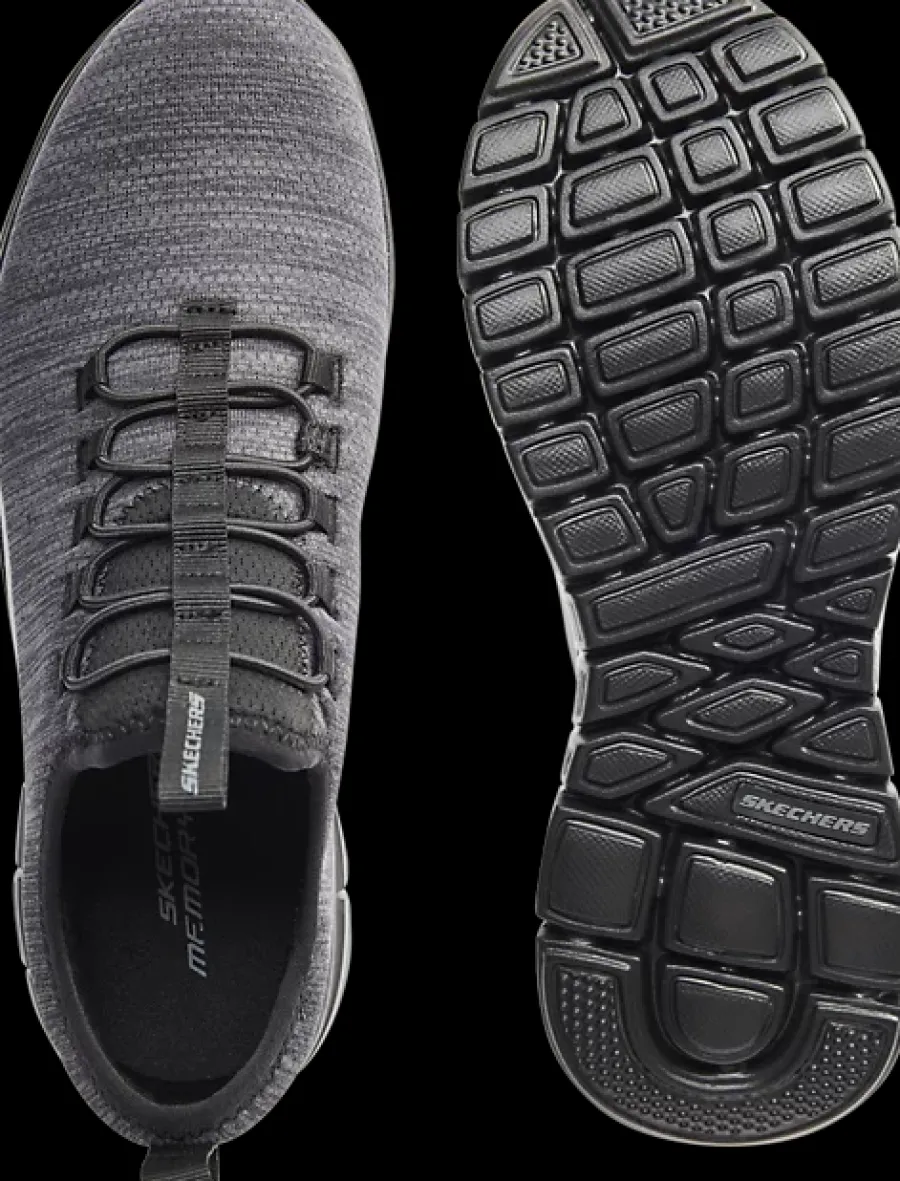 Outlet czarno-szare sneakersy męskie z wkładką memory foam Męskie Sportowe|Markowe