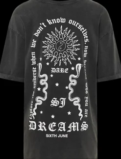 Best tshirt damski z białym nadrukiem Damskie Odzież Damska|Odzież