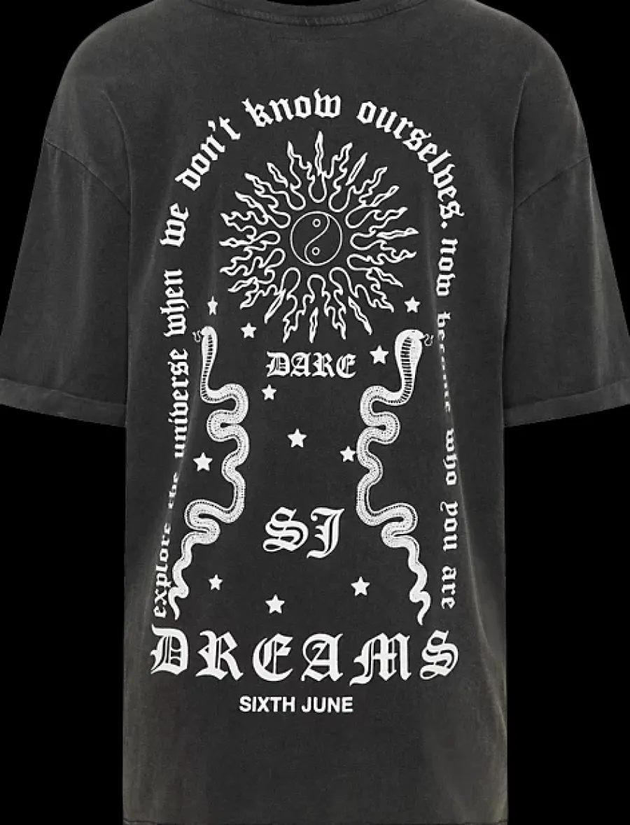 Best tshirt damski z białym nadrukiem Damskie Odzież Damska|Odzież