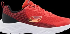 Outlet czerwone sneakersy młodzieżowe Microspec Dzieci Sportowe