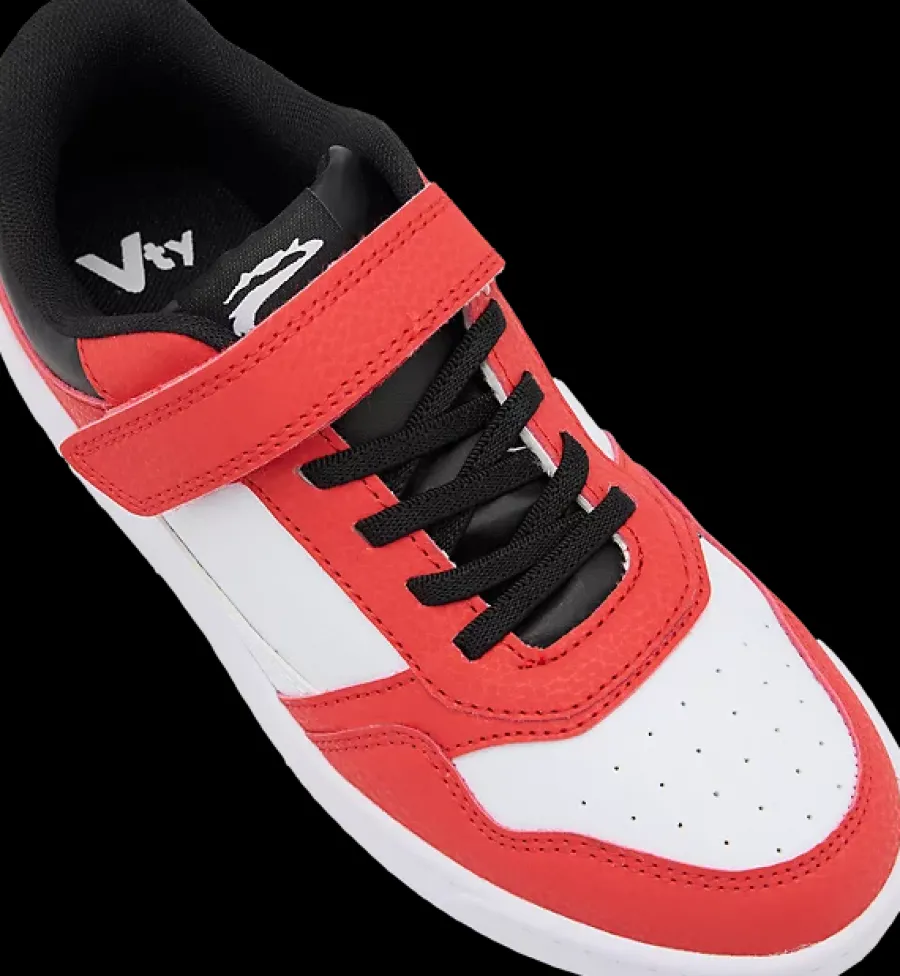 Online czerwono-białe sneakersy dziecięce Dzieci Sportowe