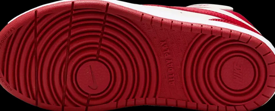 Hot czerwono-białe sneakersy dziecięce Court Borough Mid 2 Dzieci Sportowe