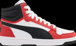 Hot czerwono-biało-czarne sneakersy młodzieżowe Reb-L Mid Jr Dzieci Sportowe|Skate