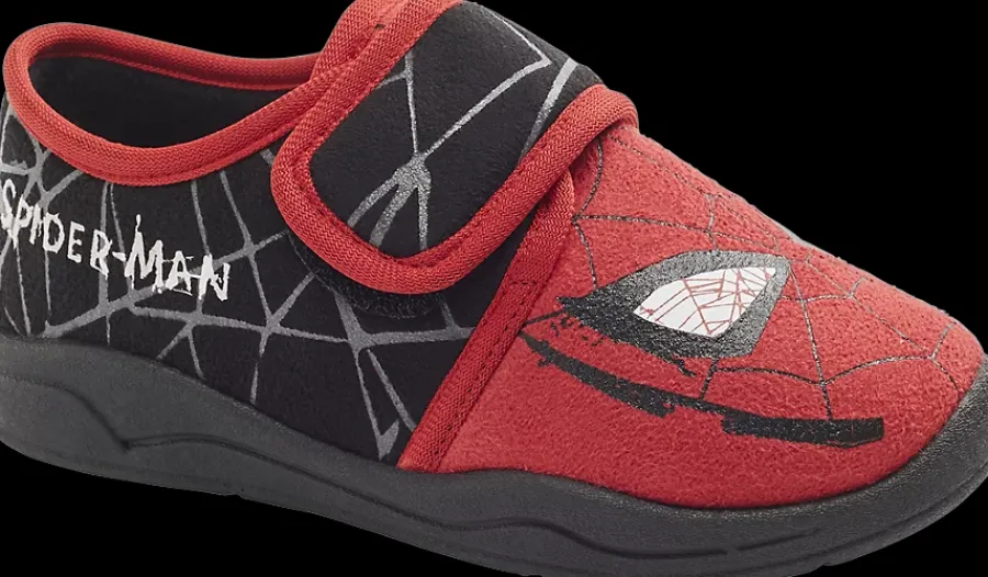 Discount czerwono-czarne kapcie dziecięce Dzieci Kapcie