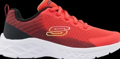Outlet czerwono-czarne sneakersy chłopięce Dzieci Sportowe