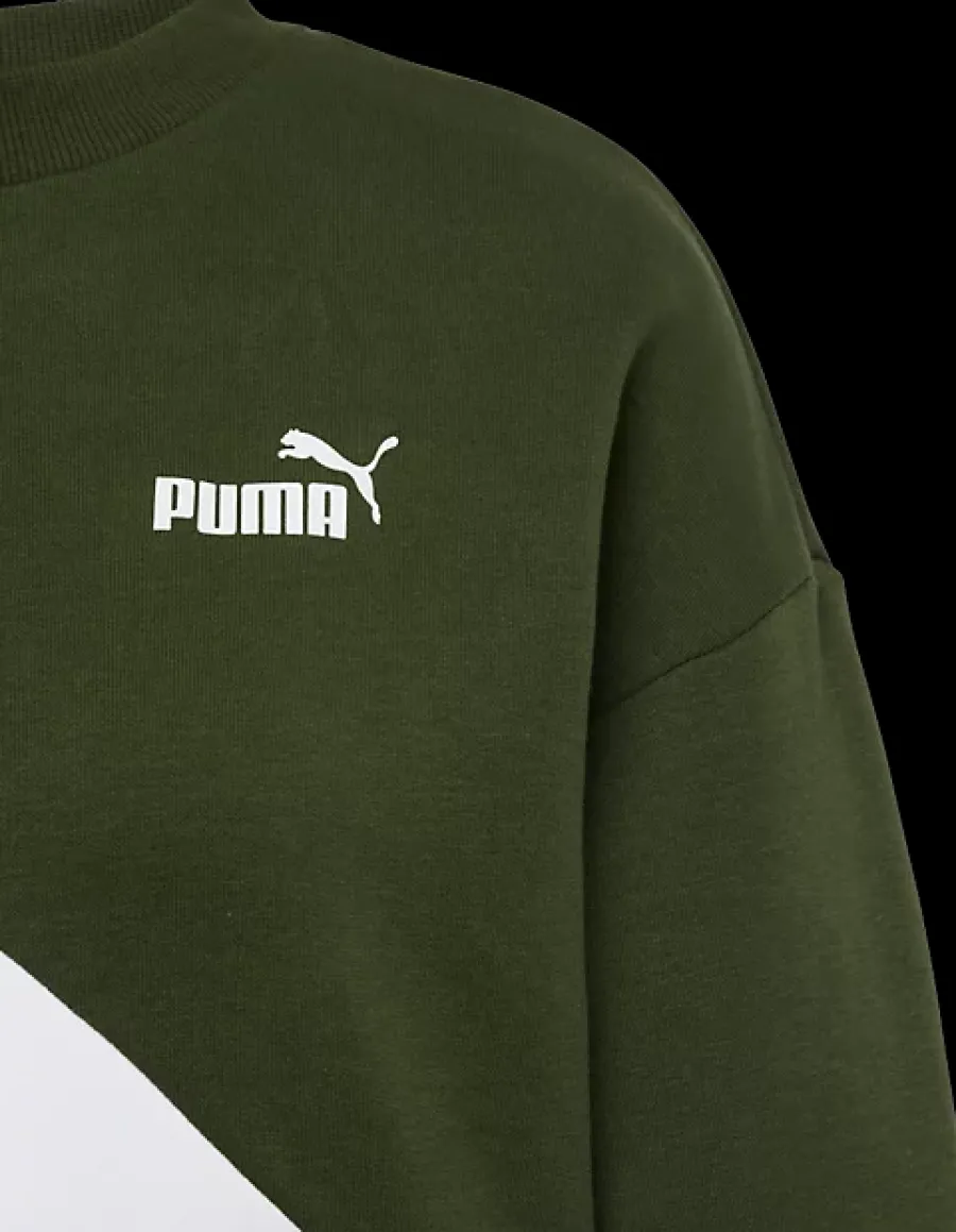 Outlet długa bluza damska POWER Cat Crew Damskie Odzież Damska