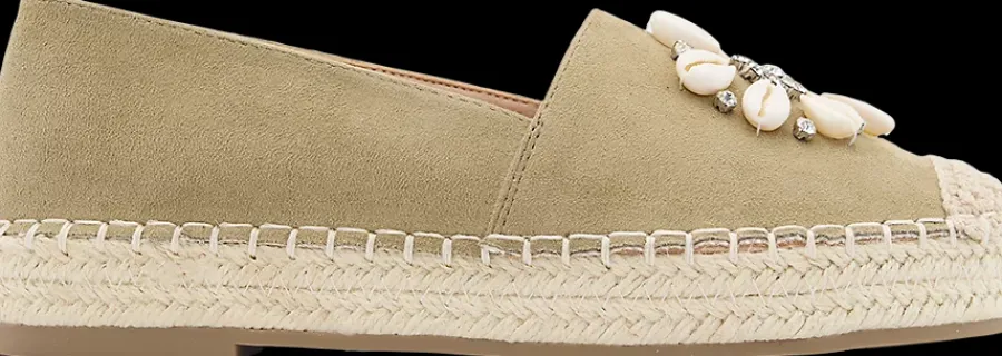 New espadryle damskie ozdobione muszelkami Damskie Espadryle
