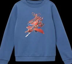 Sale granatowa bluza dziecięca z długim rekawem Dzieci Odzież