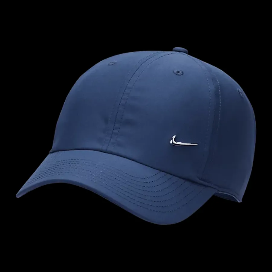 Clearance granatowa czapka Metal Swoosh Cap Damskie Czapki|Czapki
