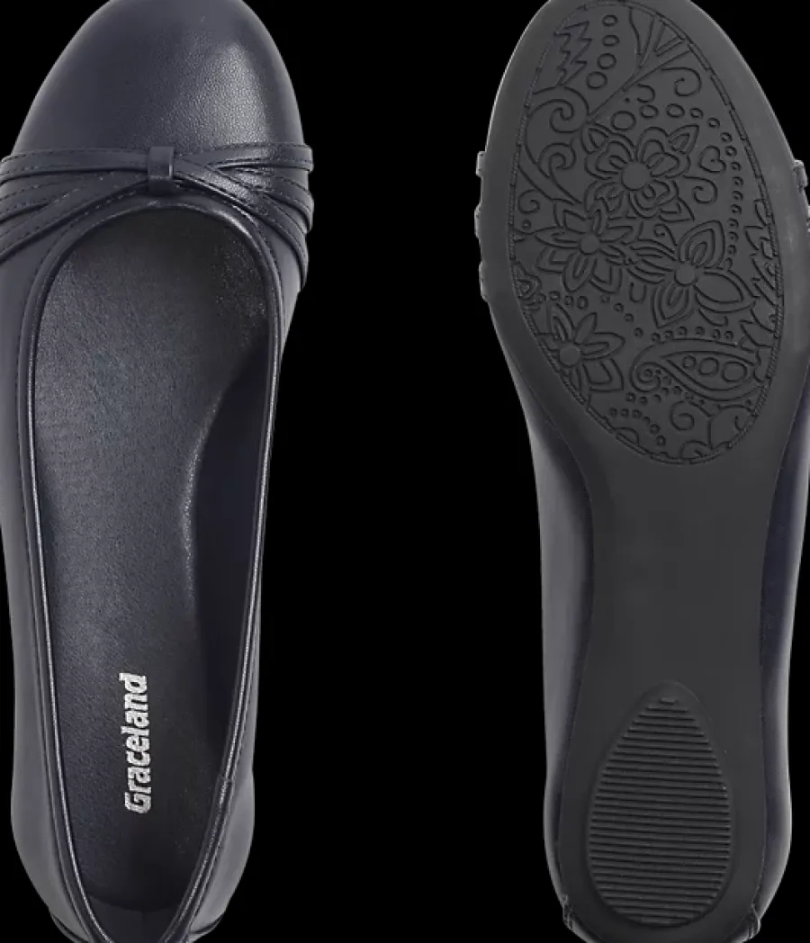 Discount granatowe baleriny damskie Damskie Baleriny