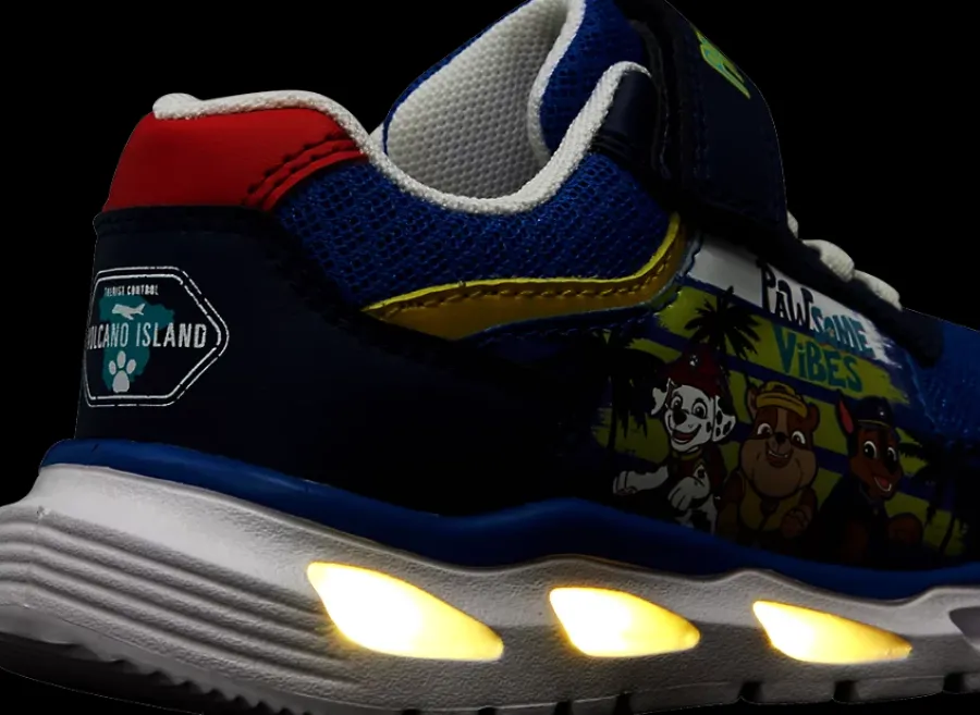 Sale granatowe sneakersy chłopięce ze światełkiem Dzieci Sportowe