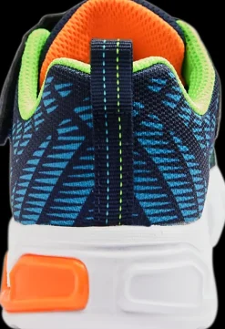Clearance granatowe sneakersy chłopięce z zapięciem na rzep Dzieci Sportowe