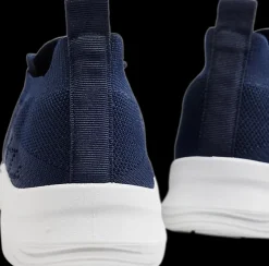 New granatowe sneakersy damskie na białej podeszwie Damskie Sportowe