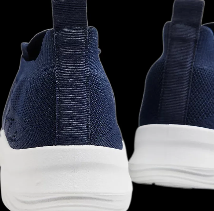 New granatowe sneakersy damskie na białej podeszwie Damskie Sportowe
