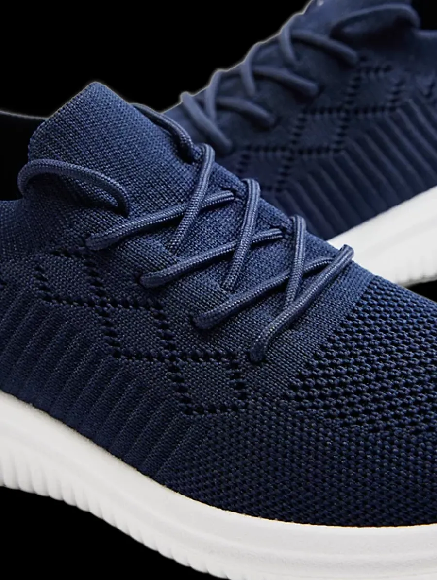 New granatowe sneakersy damskie na białej podeszwie Damskie Sportowe