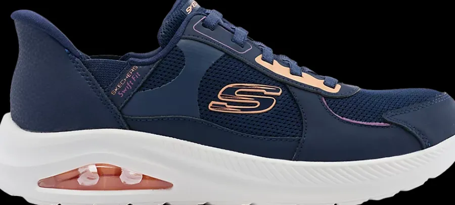 Online granatowe sneakersy damskie z wkładką memory Damskie Sportowe|Markowe