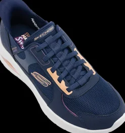 Online granatowe sneakersy damskie z wkładką memory Damskie Sportowe|Markowe