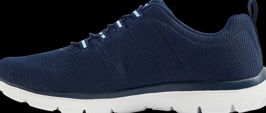 Online granatowe sneakersy damskie na białej podeszwie Damskie Sportowe|Markowe