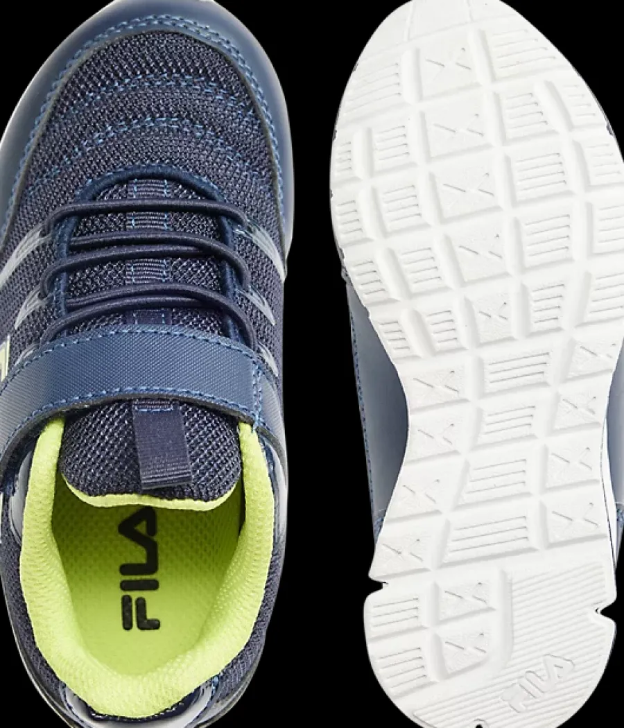Online granatowe sneakersy dziecięce z zapięciem na rzep Dzieci Sportowe