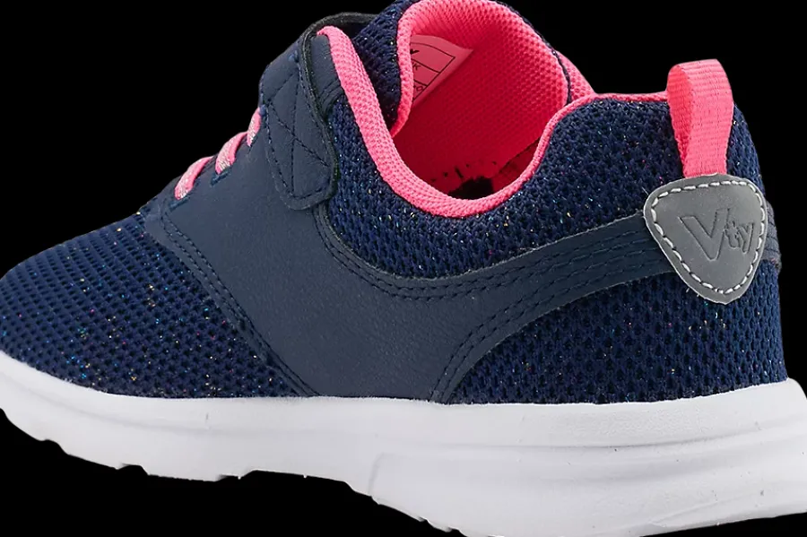 Online granatowe sneakersy dziewczęce Dzieci Sportowe